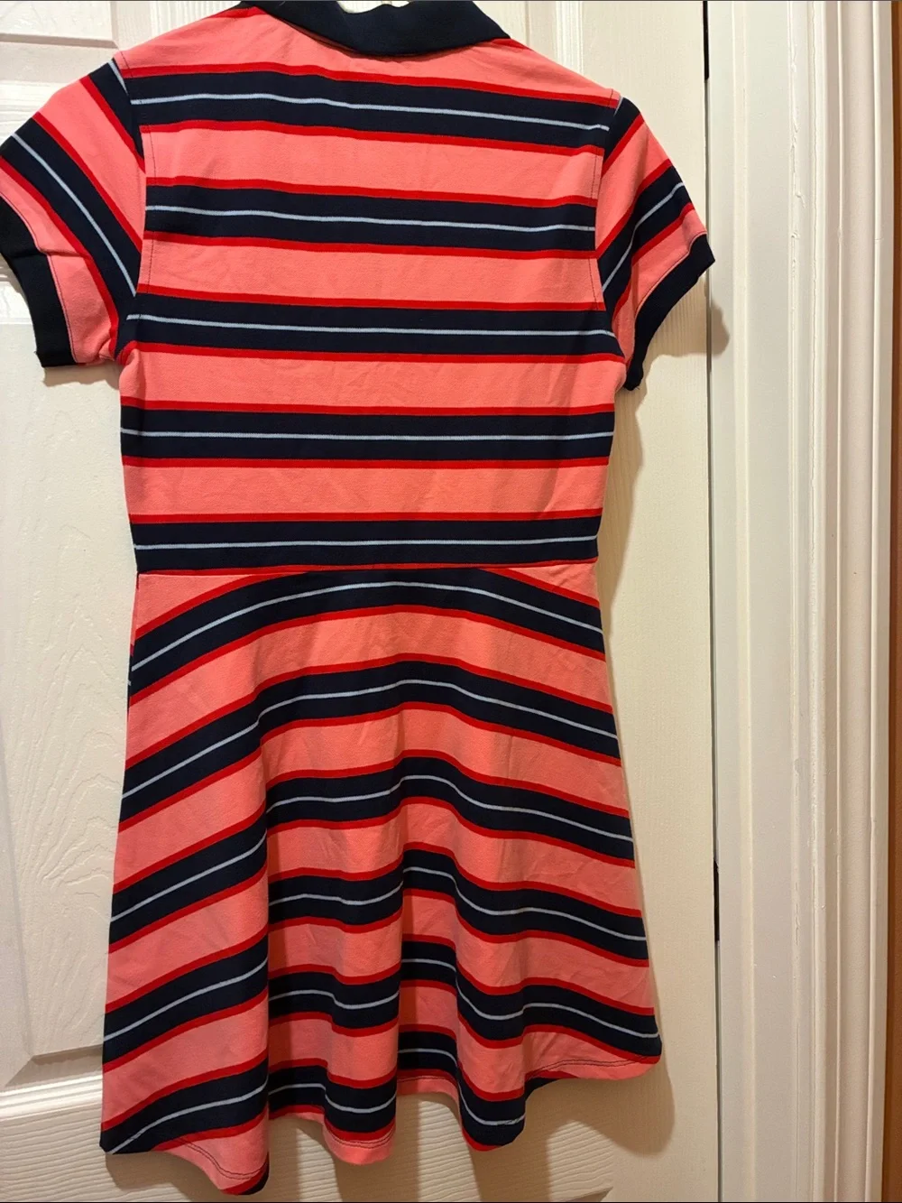 Tommy Hilfiger girl’s Varsity stripe Polo Dress. Size L (12-14)